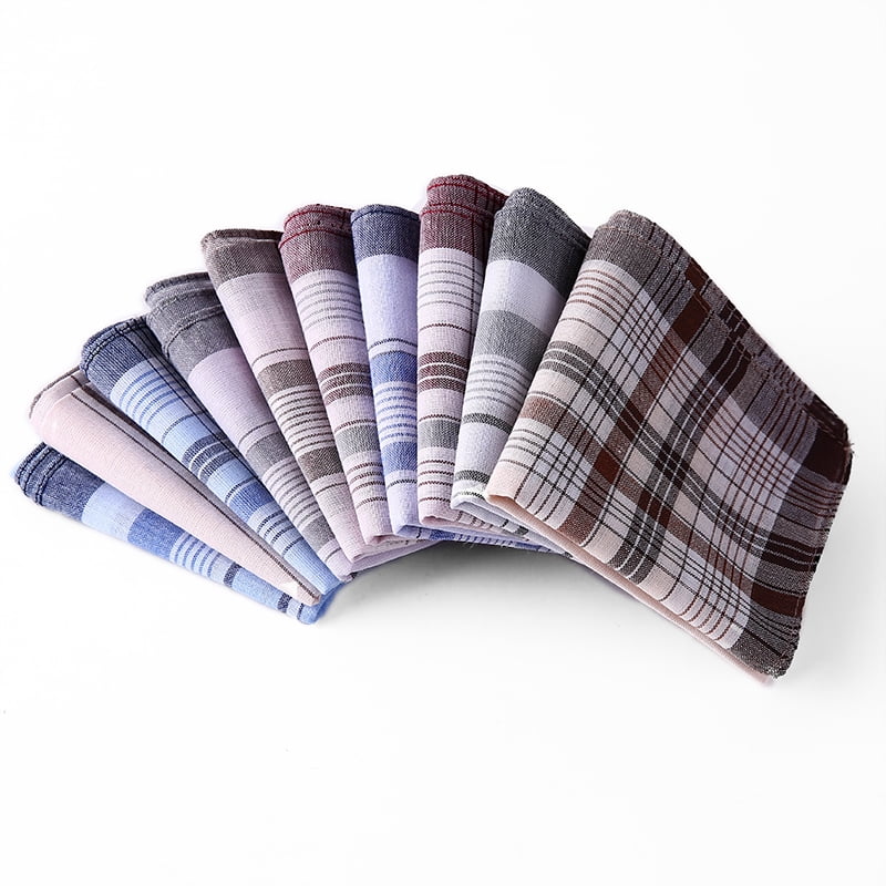 Generic Old Man Handkerchiefs 100 Cotton Pocket Square Hanky