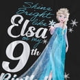 thumbnail image 3 of Frozen  Adult Bright Like Elsa 9th Birthday T-Shirt, 3 of 6