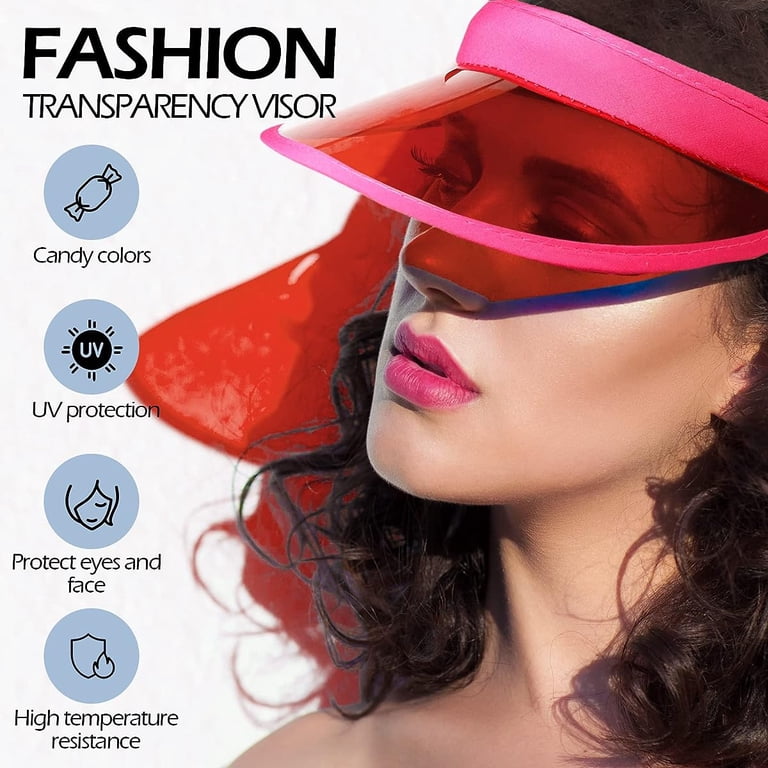Dalrosia Plastics Clear Sun Visor UV Protection Hat Cap  display picture 2