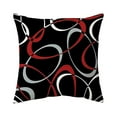 thumbnail image 1 of relayinert Housses de Coussin Décoratives en Polyester Rouge et Noir, Durables W0081-27, 1 of 6