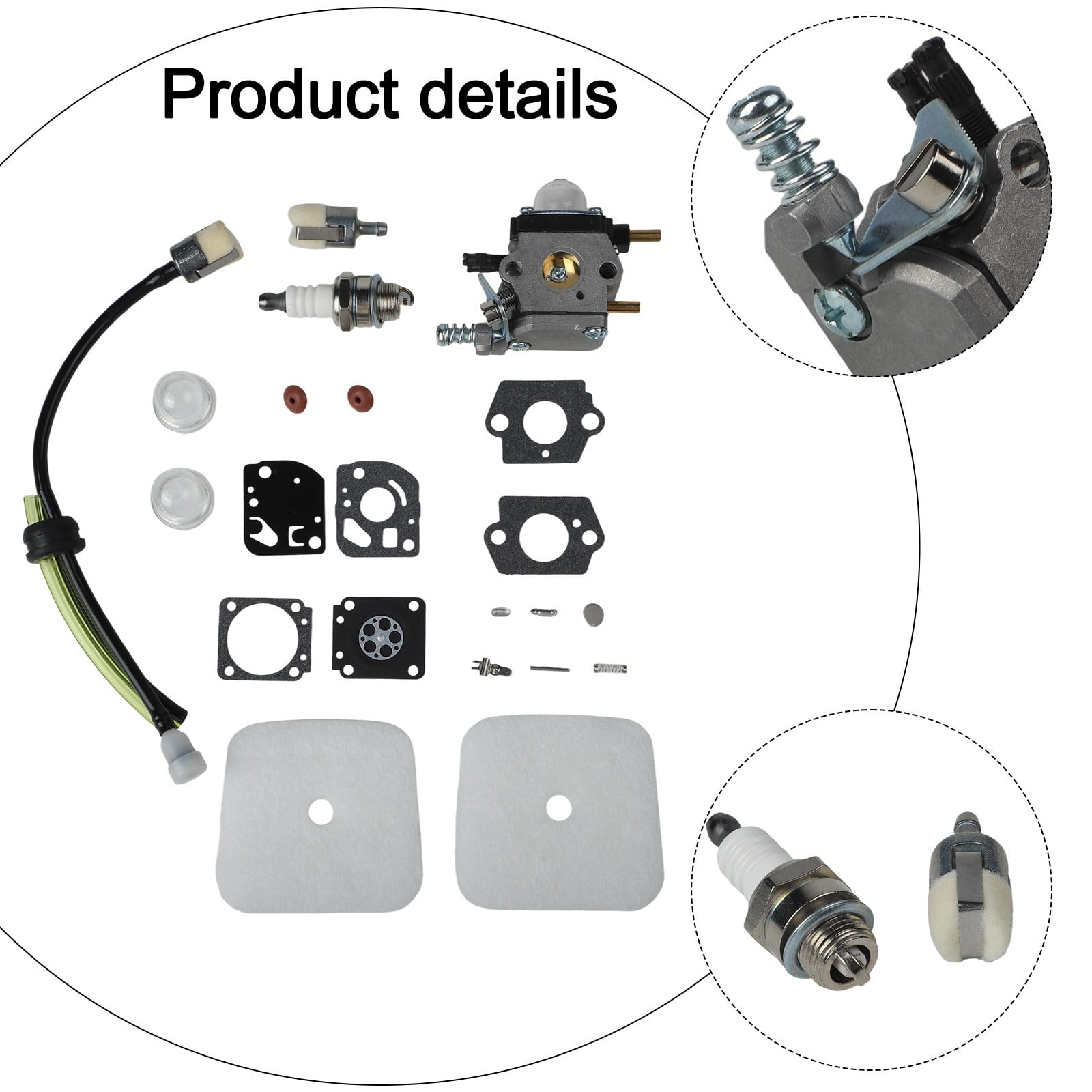 High Performance Carburetor For Mantis 7222 7225 7230 7234 Tiller & Cultivator 2-Stroke Engine Replacement C1U-K54A 12520013123