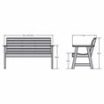 thumbnail image 3 of Highwood USA Weatherly Garden Bench 4ft, 3 of 5