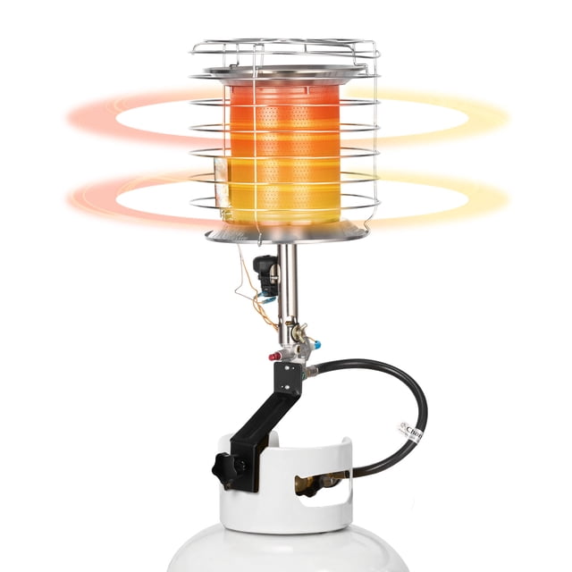 VEVOR Chauffe-Réservoir au Propane 42000 BTU Rayonnant Infrarouge Brûleur Simple Extérieur