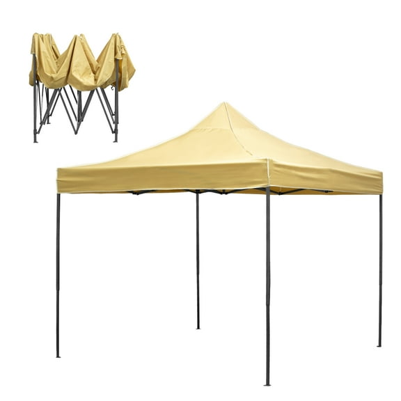 Carpa Toldo Plegable 3x3 Reforzado Impermeable Premium Ninon Beige