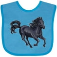 thumbnail image 3 of Inktastic Beautiful Galloping Black Horse Boys or Girls Baby Bib, 3 of 4