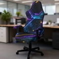 thumbnail image 5 of Whosucclay Sci-fi Line Print Office Computer Game Chair Slipcovers with Armrest Covers Stretchy Polyester Spandex Covers for Reclining Racing Gaming Gaming Chairs (No Chair), 5 of 8