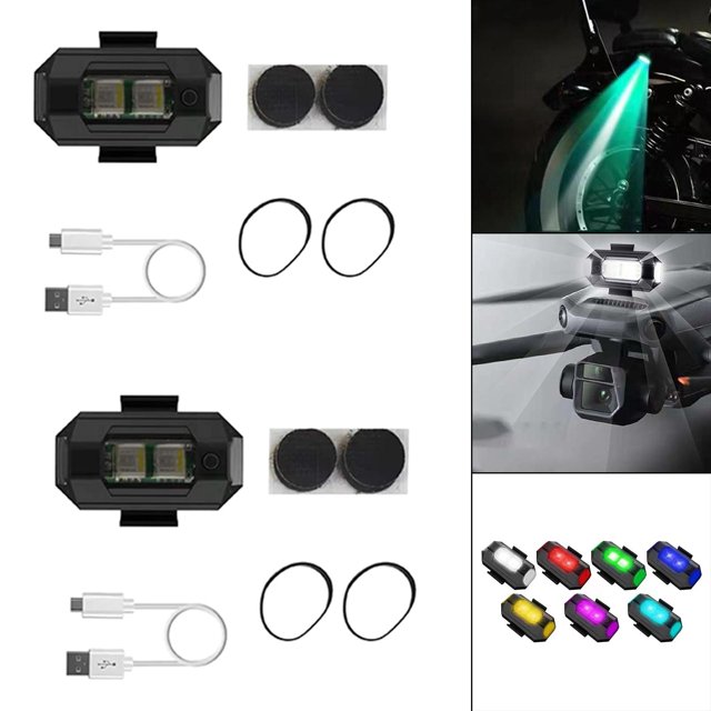 navegación ligero anticolisión luz de advertencia Mini lámpara estroboscópica para Mini3 Quadcopters , 2 piezas CUTICAT Mini luz de señal