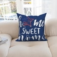 thumbnail image 5 of Dashan 4th of July Flower Pillow Cover 16x16 Set of 4,Red Blue Patriotic Cushion Cases for Couch Sofa Bed Home Decor, 5 of 6