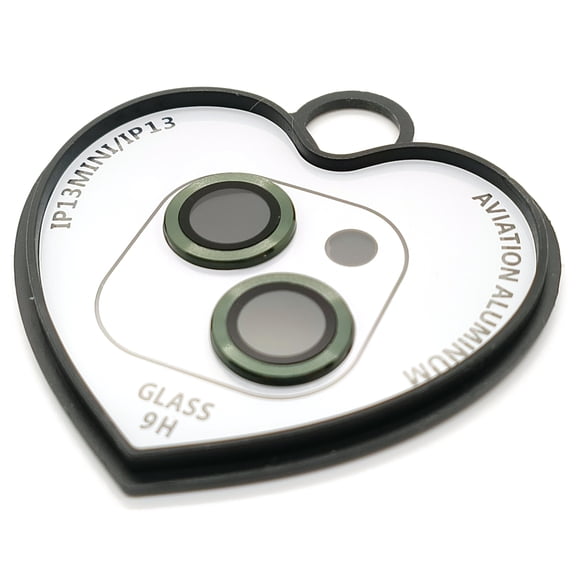 Camera Protectors Compatible With Phone 13 13 Mini Set of 2 Green Glass