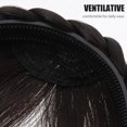 thumbnail image 2 of Fashion Synthetic Wigs Headband Front Hair Bangs Fringe Hair Extensions for Women Girls(Dark Brown), 2 of 4