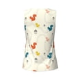 thumbnail image 5 of Lsque colorful Squirrel Nuts Printed Workout Tank Tops for Women, Athletic Sports Tank Tops, Compression Sleeveless Dry Fit Shirts,Sleeveless Yoga Shirt-X-Large, 5 of 9
