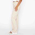 thumbnail image 3 of Pantalones extragrandes para mujer Spicy Girl Bolsillos de color sólido Cierre de cremallera Traje diario, 3 of 7