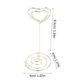 thumbnail image 3 of 24PCS Heart Shape Photo Holder Stands Table Number Holders Paper Menu Clips for Wedding Banquet Party (Golden), 3 of 8