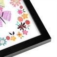 thumbnail image 3 of Americanflat Pretty Pink Butterfly In Flower Frame by Liz And Kate Pope Black Frame Wall Art, 3 of 3