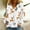 White, variant on Gift for Girls Ofreoo Women‘s Casual Cardigan Button Christmas Printed Fashion Jacket Top Cardigan Sweaters for Women Lightweight