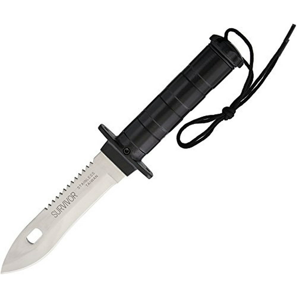JUNGLE SURVIVAL KIT KNIFE 11'' / BLK CORD