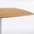 thumbnail image 4 of Miniyam 23.6" Square Dining Table, Small Wood Breakfast Table for Apartment, Kitchen or Studio, Modern Compact Dining Table for 2, Oak, 4 of 7