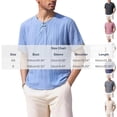 thumbnail image 2 of JTSRKL Crinkled Vintage Shirts for Men Solid Short Sleeve Crewneck Tees Lightweight Breathable Summer Casual Relaxed Wrinkle Texture Tops Navy XS, 2 of 4