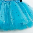thumbnail image 6 of Odeerbi Girls Skirts Baby Girl Clothes Toddler Cute Party Dance outfits Splice Rainbow Net Yarn Sequins Tulle Skirt Bow Hairpin Suit, 6 of 6