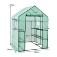 thumbnail image 3 of Invernadero Portátil Costway para Plantas con Puerta Enrollable y 2 Ventanas Verde 142 x 142 x 195 cm, 3 of 9