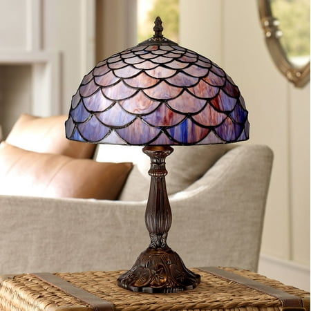 Abalone Shell Lamp Robert Louis Tiffany Traditional Accent Table Lamp 18