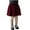 Red, variant on Girl's Skirts Corduroy Cute School Uniform Elastic High Waist Warm Fall Spring Winter Clothes 3-15 Years (12 Years, Red)