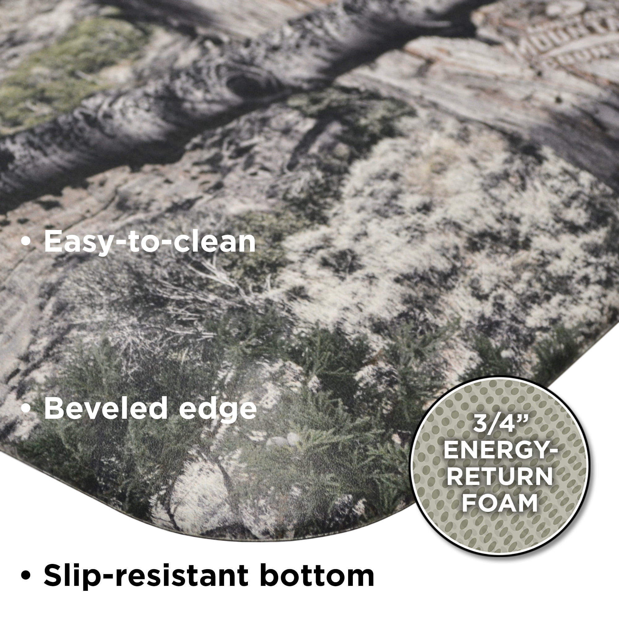 NewLife By GelPro Camo Anti-Fatigue Comfort Utility Floor Mat, 30x72, Mossy Oak Mountain Country