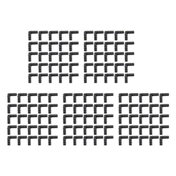 Pack of 125, 1/2 Inch 90 Degree Elbow, Barb Crimp Pex Fitting, Plastic Pex Fittings, (1/2 Inch Elbow, 125Pcs)