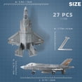 thumbnail image 2 of Maqueta SEBINAS F-35 Fighter Jet a escala 1:72 con soporte para niños, 2 of 6