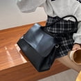 thumbnail image 5 of HUISZJ Shoulder Bag, Tote Handbag with Adjustable Strap, PU Leather Crossbody Bag for Travel Commute Work (Khaki), 5 of 7
