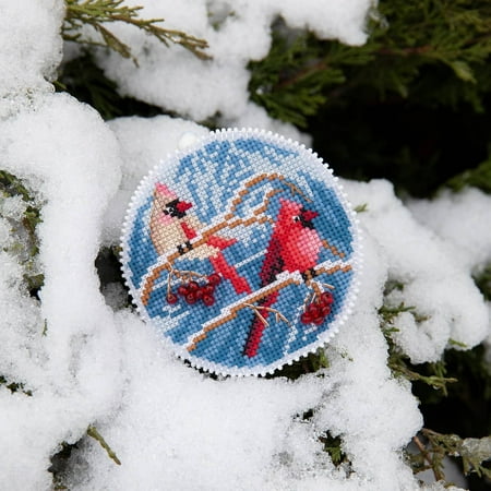 UPC: 4823069638825 | Christmas tree toy cross-stitch kit T-18C Set of pictures Winter evening