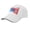 white, variant on 250th Anniversary Sandwich Brim USA Hat with Freedom , Adjustable Baseball Cap for Men Women, Polyester, Fits 22-23" Head - black