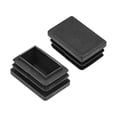 thumbnail image 1 of Tapones de extremo de plástico Uxcell, 1.18''x0.79'' patas de mesa y silla 12 piezas, 1 of 5