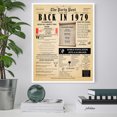 thumbnail image 2 of 45th Birthday Party Decor Poster 45 Years Ago Back In 1979, 2 of 5