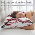 thumbnail image 5 of Red Plum Throw Pillow Covers, Nature Flowers Branches Chinese Painting Soft Breathable Pillow Cases with Invisible Zipper for Sleeping, Small Pillowcases for Couch Bed Sofa Chair 16x24 Inches, 5 of 9
