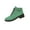Green, variant on Brown Women'S Short Boots, Low Block Heel Nubuck Boots, Comfortable Casual Ankle Boots For Fall Winter, Size 8, 1.36 Lb