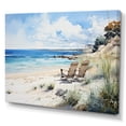 thumbnail image 2 of Designart "Serenity by the Ocean on the Beach II" Nautical & Beach Canvas Print, 2 of 5
