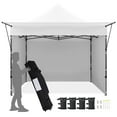 thumbnail image 5 of Yaheetech 10×10ft Outdoor Pop-up Canopy Tent with Adjustable Awning, White, 5 of 8