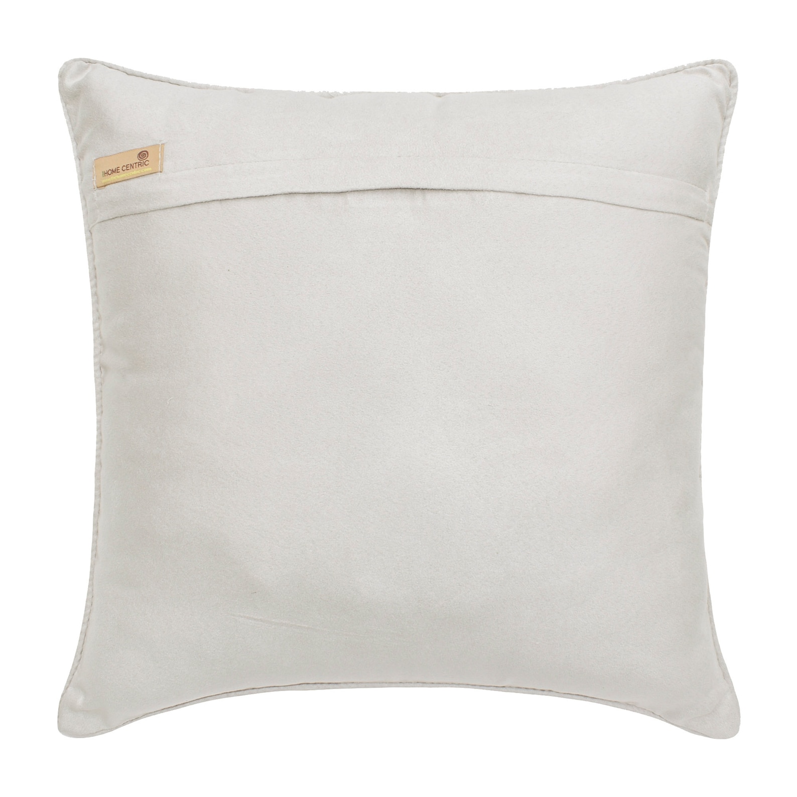The HomeCentric Decorative Ivory & Dull Gold Pack of 2, 22x22 inch (55x55 cm) Pillow Covers, Jacquard Silk Bead & Embroidery Throw Pillows For Sofa, Abstract Pattern Modern Style Easter - Jahan