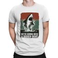 thumbnail image 2 of Great White Shark Splashing Sea Men's T-shirt, 2 of 3