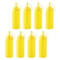 thumbnail image 3 of 8Pcs Portable Sauce Bottles Salad Condiment Bottles 250ml for Condiments Syrup Ketchup Yellow, 3 of 7
