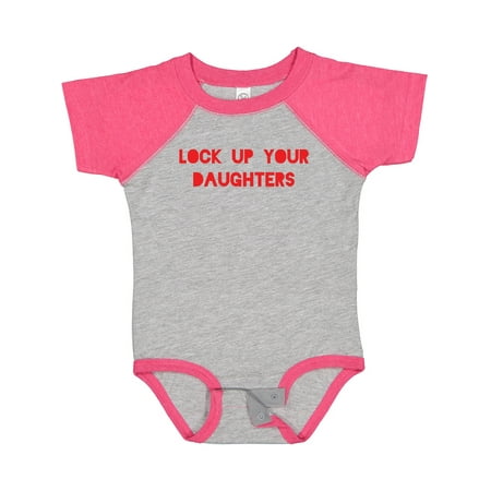 

Inktastic Lock Up Your Daughters Gift Baby Boy or Baby Girl Bodysuit