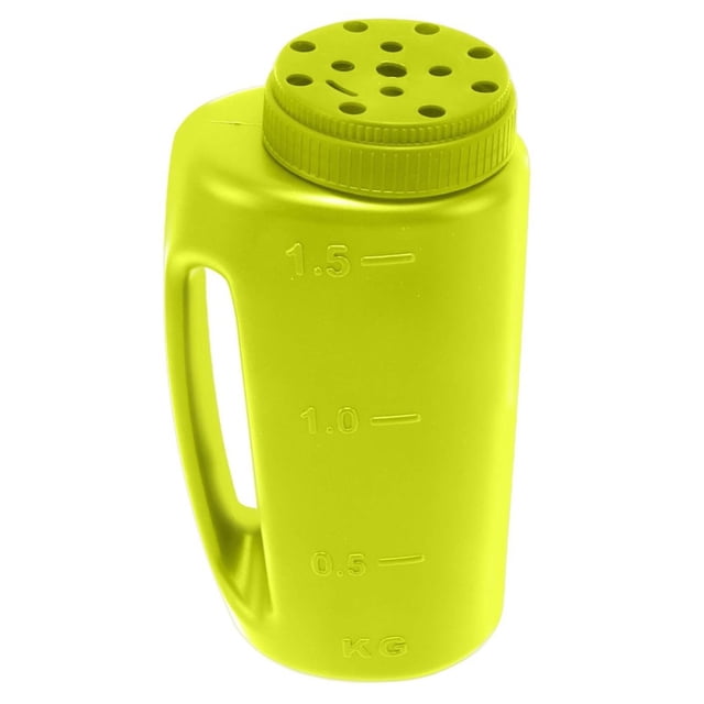 SUTENGDA Handheld Spreader Handheld Fertilizer Spreader Plastic Hand Held Grass Seed Spreader Mini Crop Spreading Salt Sowing Pot Salt Spreader for Snow Ice Green