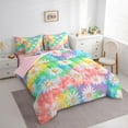 thumbnail image 3 of Manfei Floral Daisy Boy Girl Twin Bedding Sets 7-Piece,Abstract Gradient Bedding Comforter Set Microfiber,Chic Flowers Breathable Sheet Sets,Microfiber Bedroom Decor,Reversible, 3 of 8