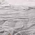 thumbnail image 6 of Dalang Fleece Blanket for Couch Sofa Bed,Super Soft Cozy Plush Microfiber Flannel Blanket with Stripes Design Lightweight for Adults,Woman,Girls,70*100CM(Grey), 6 of 9