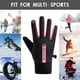 thumbnail image 1 of Guantes Para Correr En Clima Frío Guantes de invierno Bicicleta Warm Mittens Fleece TouchScreen (Black Pink), 1 of 6