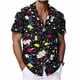 thumbnail image 2 of Blusa y camisa de manga corta con cuello vuelto para hombre, camisa hawaiana de manga corta con estampado de verano para playa, blusa, camisa para hombre, tops de poliéster, 2 of 8