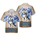 thumbnail image 3 of Siberian Husky Proud Dad Happy Father's Day Hawaiian Shirt Breathable Summer Unisex Merch Husky Dog Lover Gifts - 02008, 3 of 6