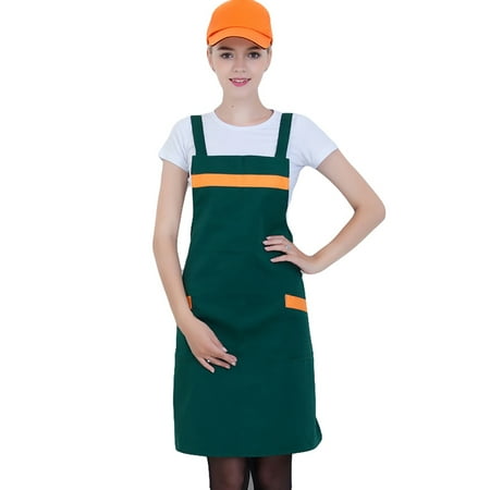 

VEAREAR Apron Sleeveless Kitchen Cooking Restaurant Bakery Florist Shop Apron Pocket Cover