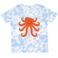 thumbnail image 3 of Inktastic Orange Octopus Cute Sea Creature Nautical Boys or Girls Toddler T-Shirt, 3 of 5
